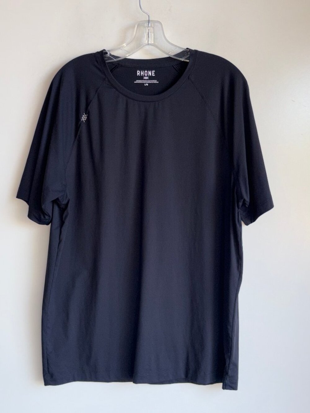 RHONE Men's Athletic Shirt Large Black Gym Running